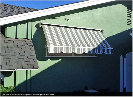 Robusta Heavy Duty Retractable Window Awning is available at Jacobs Custom Living our Jacobs Custom Living Spokane Valley showroom.