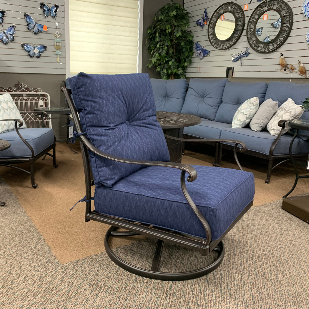 Hanamint Mayfair Outdoor Patio Deep Seating Club Swivel Rocker