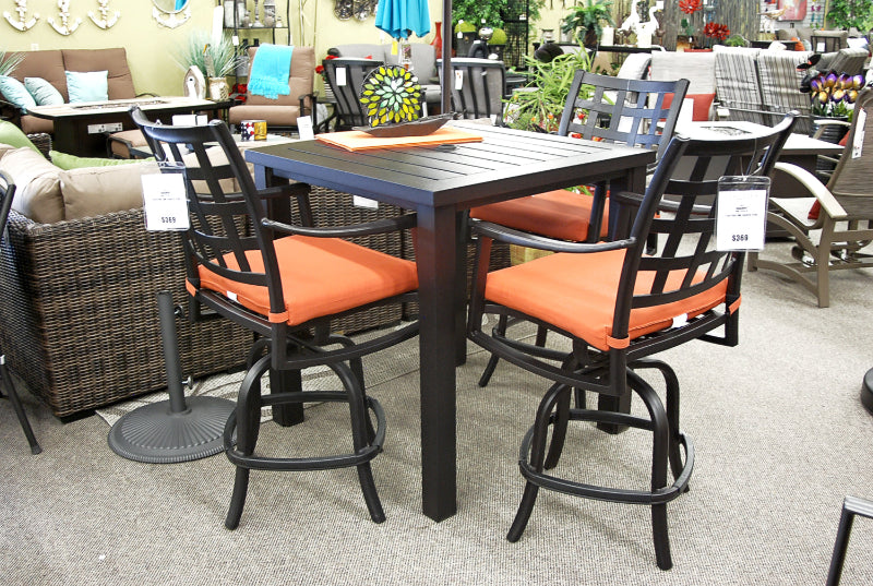Hanamint Stratford Outdoor Patio Dining Swivel Counter Stool