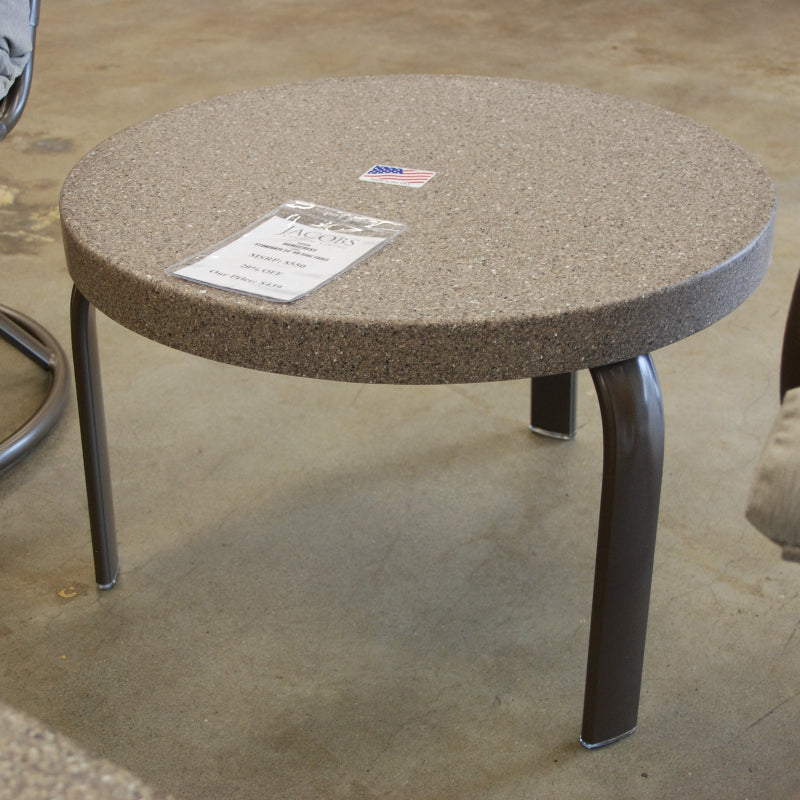 Homecreat Stonegate 24" Round Side Table | Jacobs Custom Living