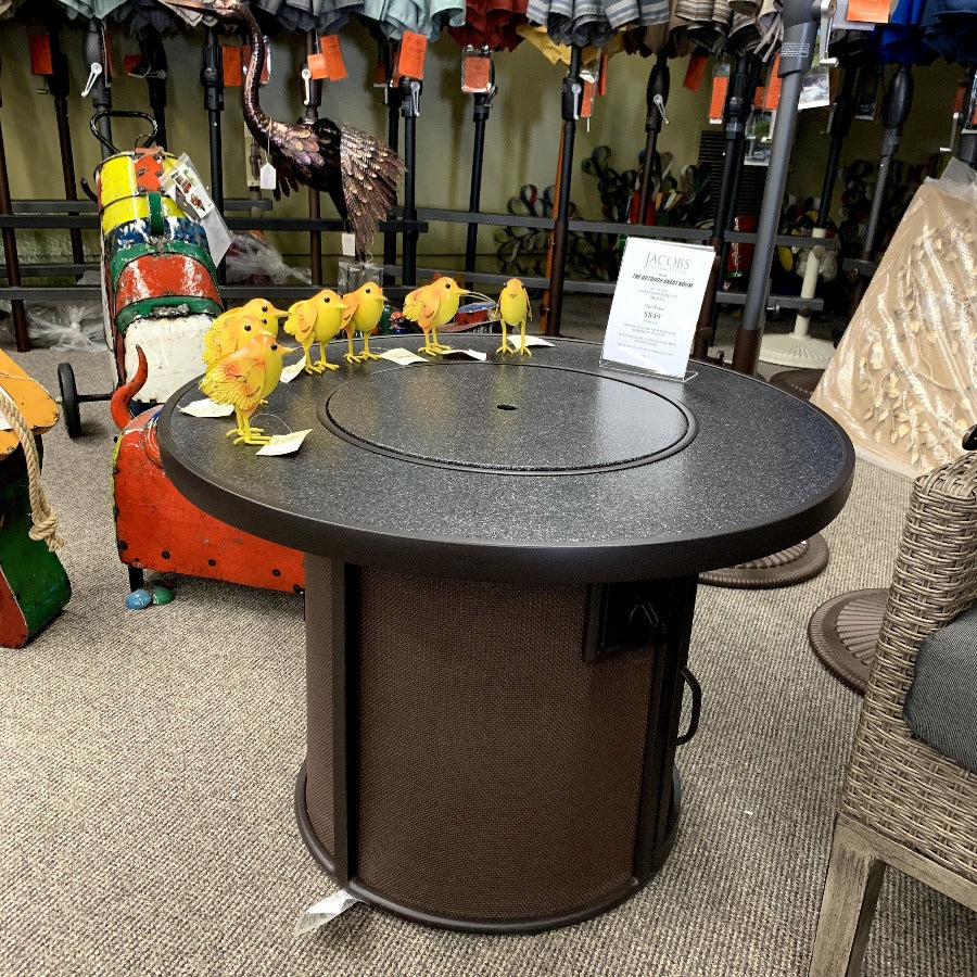 Stonefire fire pit table at jacobs custom living spokane wa
