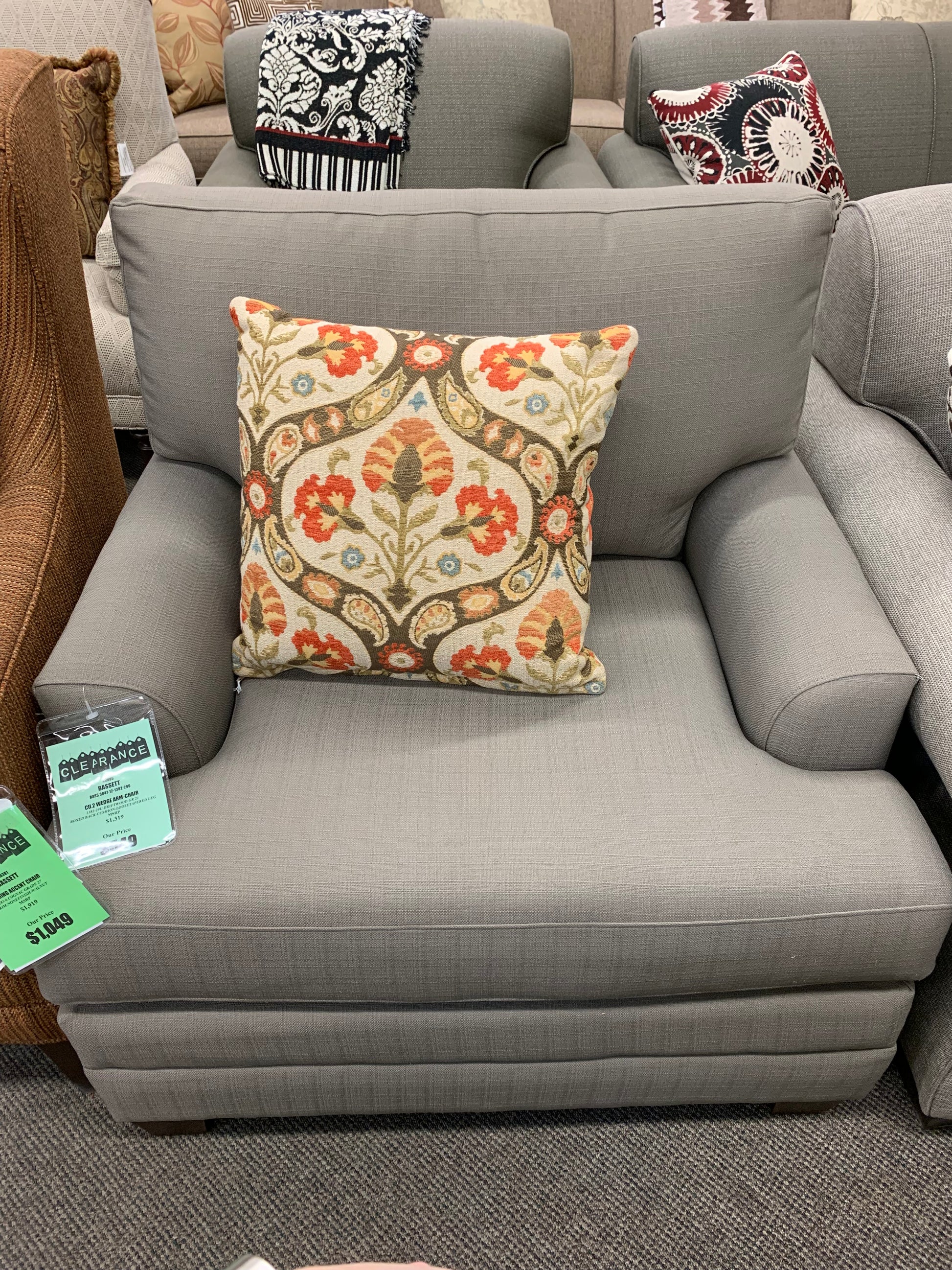 Bassett CU.2 Wedge Arm Chair is available at Jacobs Custom Living in Spokane Valley WA. 