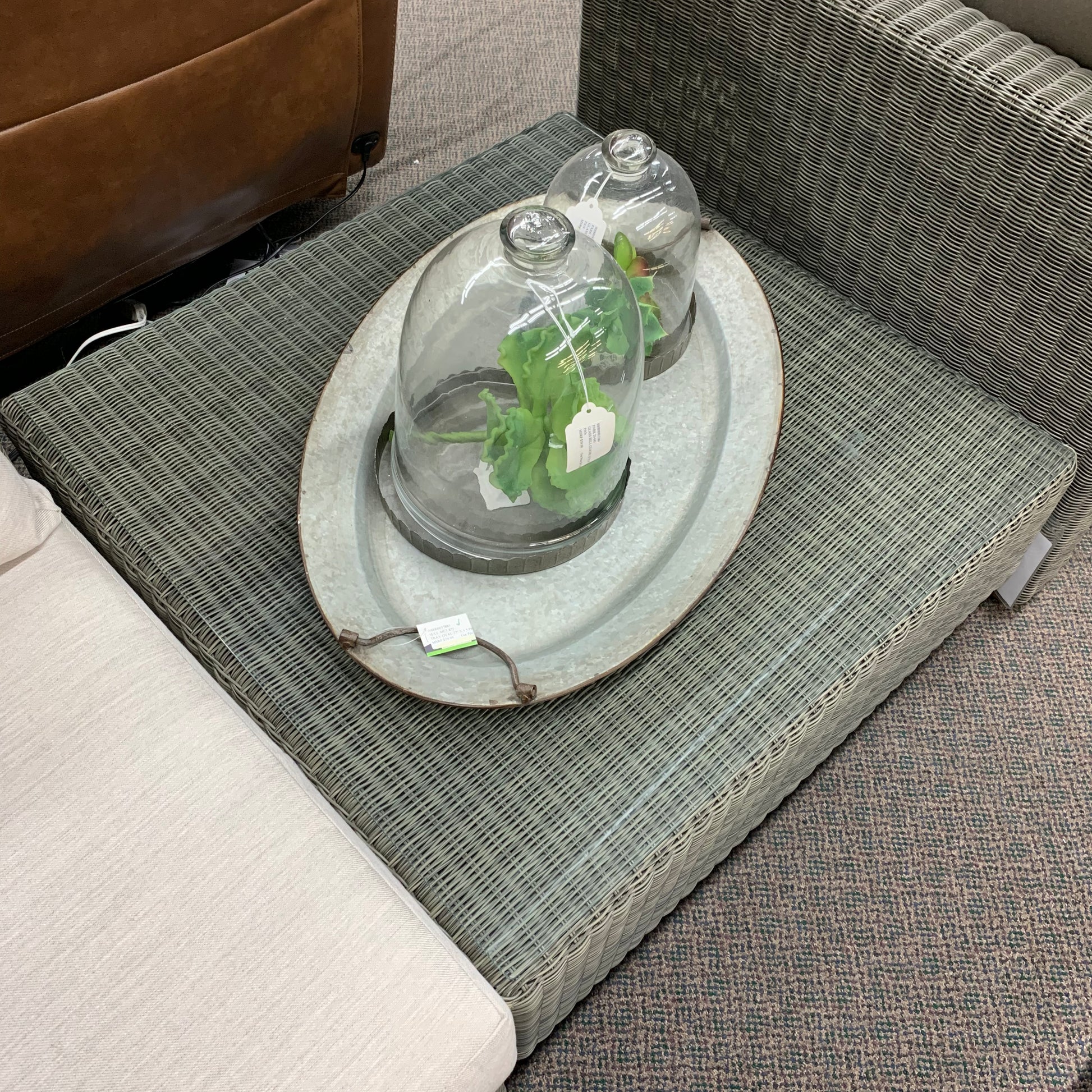 Kingsley Bate Westport Glass Top Side Table | Jacobs Custom Living
