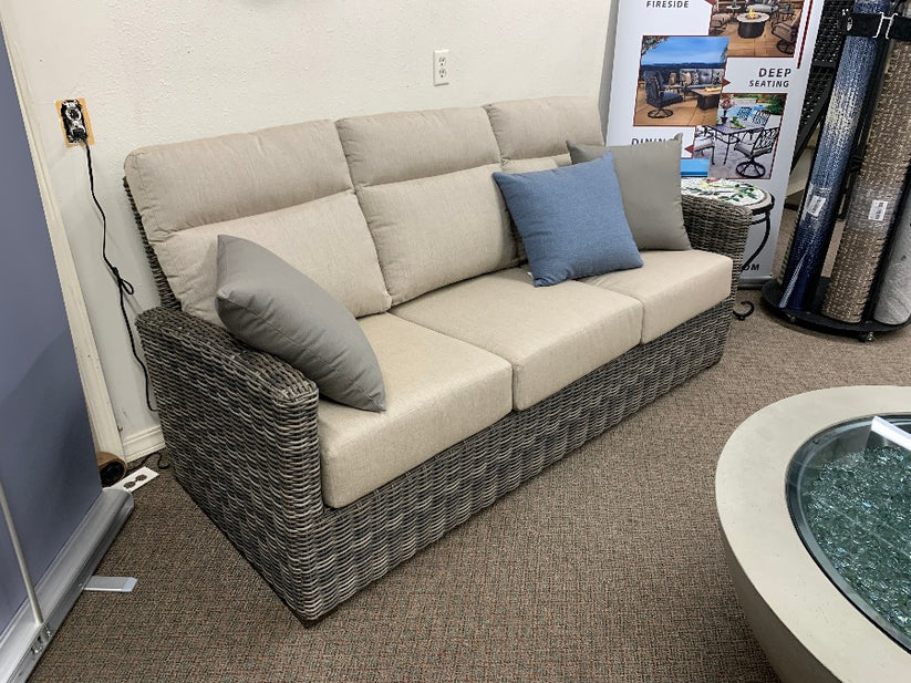 Patio Renaissance Resin Wicker Eureka Sofa Jacobs Custom Living