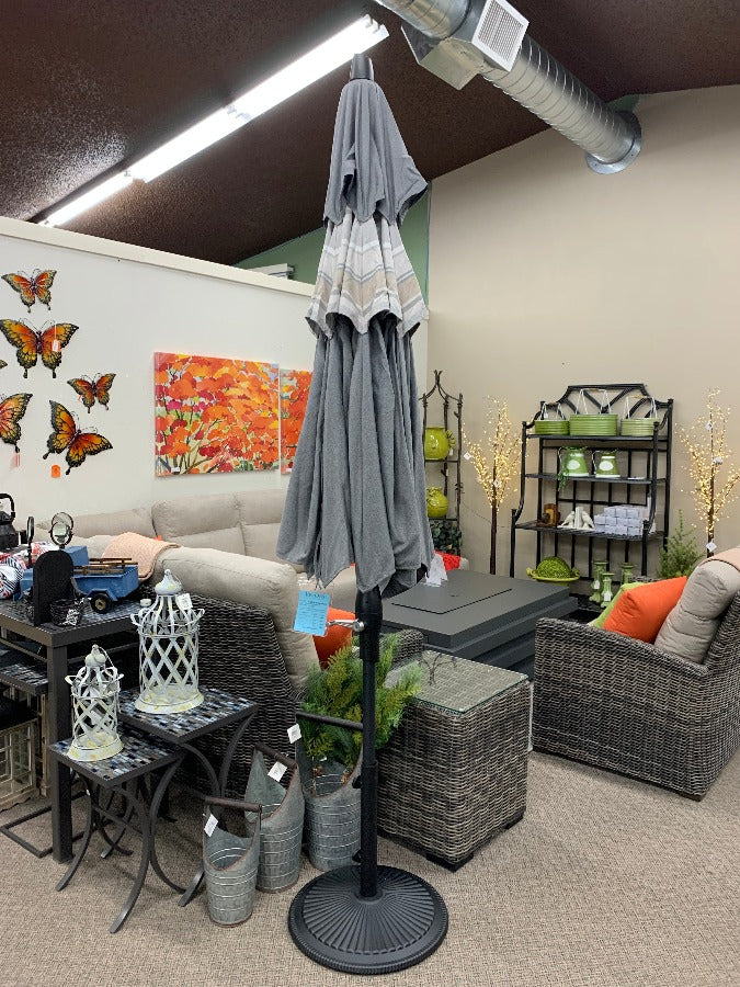 Treasure Garden 9' DWV Patio Umbrella in Cast Ash/Trusted Fog is available in our Jacobs Custom Living Spokane Valley showroom.