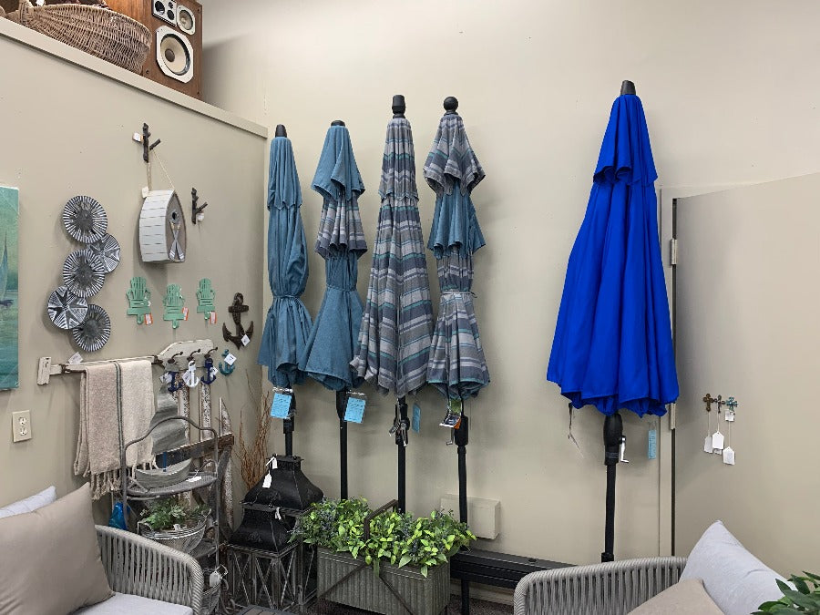 Treasure Garden 9' SWV Patio Umbrella in Pacific Blue is available in our Jacobs Custom Living Spokane Valley showroom.