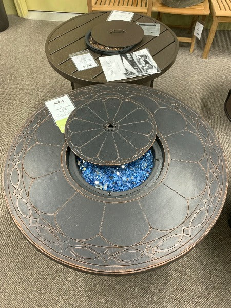 Alfresco Home Hartwick 34" Round Gas Chat Fire Pit at Jacobs Custom Living Spokane Valley WA, 99037