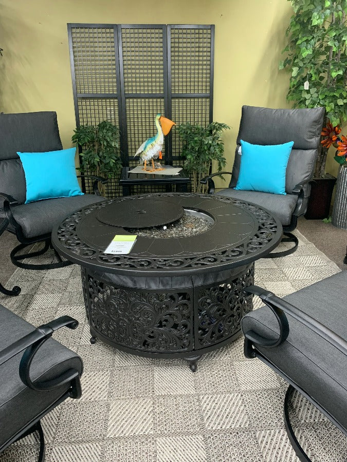 Alfresco Home Bellagio 48" Round Gas Chat Fire Pit at Jacobs Custom Living Spokane Valley WA, 99037