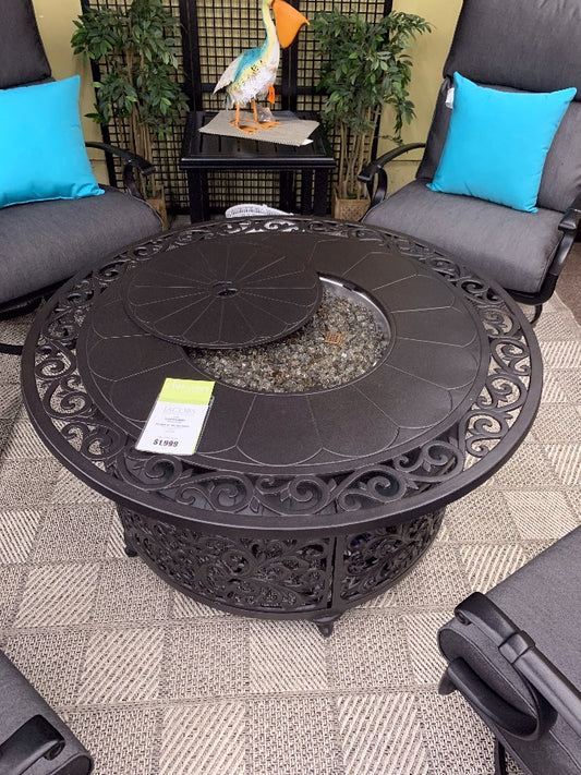 Alfresco Home Bellagio 48" Round Gas Chat Fire Pit at Jacobs Custom Living Spokane Valley WA, 99037