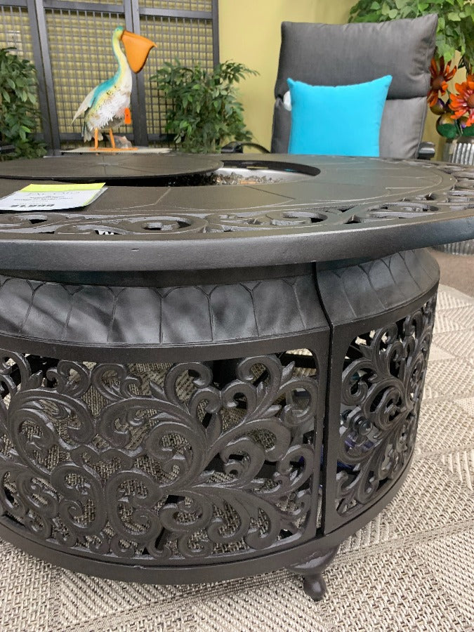 Alfresco Home Bellagio 48" Round Gas Chat Fire Pit at Jacobs Custom Living Spokane Valley WA, 99037
