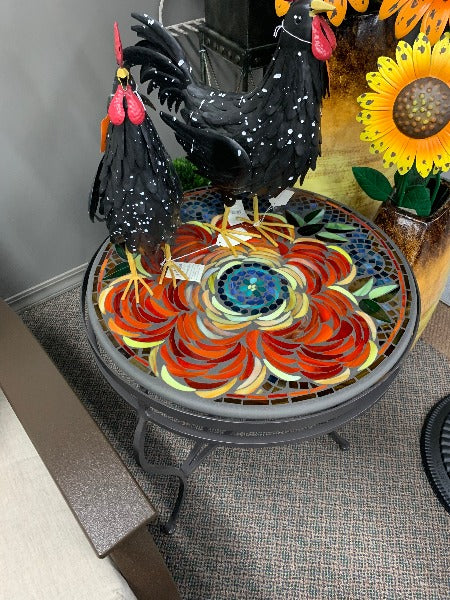Quality Outdoor Living Made Easy. KNF Designs 24" Zinnia Mosaic Top Side Table at Jacobs Custom Living Spokane Valley WA, 99037. Give yourself permission to relax.