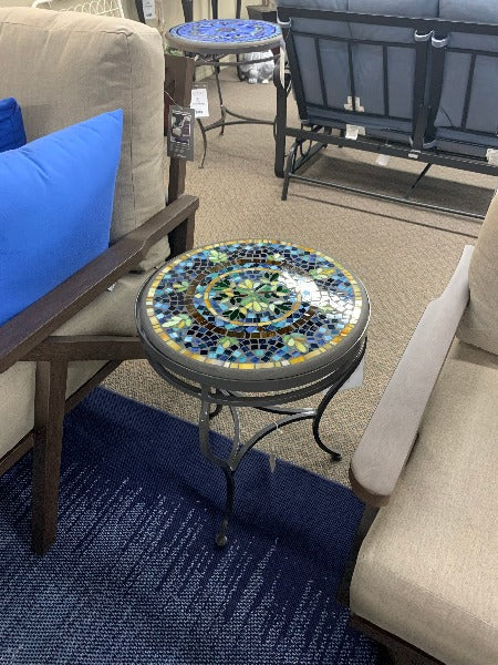Quality Outdoor Living Made Easy. KNF Designs 18" Lake Como Mosaic Top Side Table at Jacobs Custom Living Spokane Valley WA, 99037. Give yourself permission to relax.