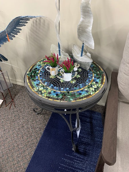 Quality Outdoor Living Made Easy. KNF Designs 24" Lake Como Mosaic Top Side Table at Jacobs Custom Living Spokane Valley WA, 99037. Give yourself permission to relax.