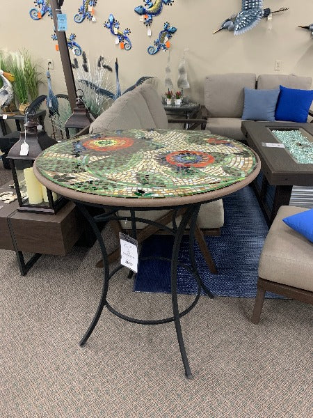 Quality Outdoor Living Made Easy. KNF Designs 36" Dahlia Mosaic Counter Table at Jacobs Custom Living Spokane Valley WA, 99037. Give yourself permission to relax.