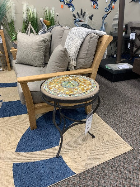 Quality Outdoor Living Made Easy. KNF Designs 18" Malibu Mosaic Top Side Table at Jacobs Custom Living Spokane Valley WA, 99037. Give yourself permission to relax.