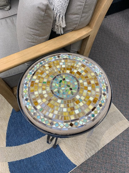 Quality Outdoor Living Made Easy. KNF Designs 18" Malibu Mosaic Top Side Table at Jacobs Custom Living Spokane Valley WA, 99037. Give yourself permission to relax.