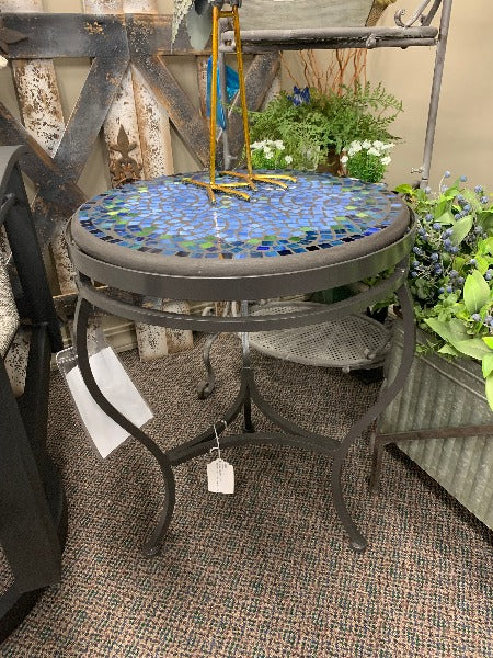 Quality Outdoor Living Made Easy. KNF Designs 18" Elements Opal Glass Mosaic Top Side Table at Jacobs Custom Living Spokane Valley WA, 99037. Give yourself permission to relax.