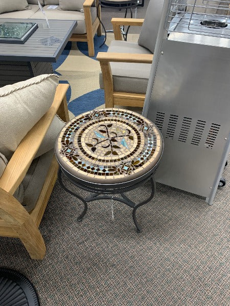 Quality Outdoor Living Made Easy. KNF Designs 18" Provence Mosaic Top Side Table at Jacobs Custom Living Spokane Valley WA, 99037. Give yourself permission to relax.