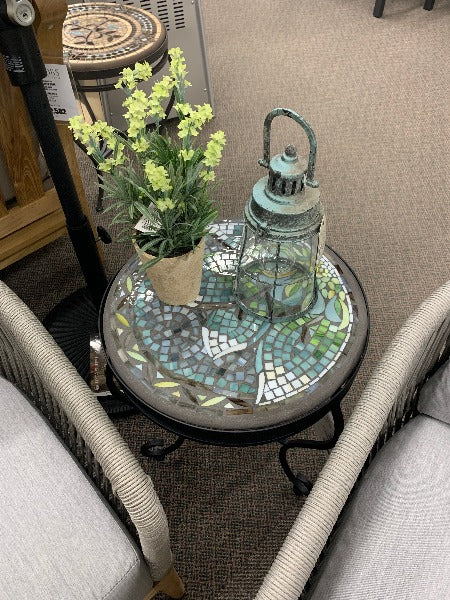 Quality Outdoor Living Made Easy. KNF Designs 18" Lovina Mosaic Top Side Table at Jacobs Custom Living Spokane Valley WA, 99037. Give yourself permission to relax.