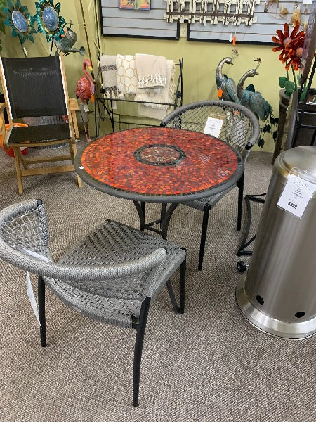 Quality Outdoor Living Made Easy. KNF Designs 30" Elements Ruby Glass Bistro Table at Jacobs Custom Living Spokane Valley WA, 99037. Give yourself permission to relax.