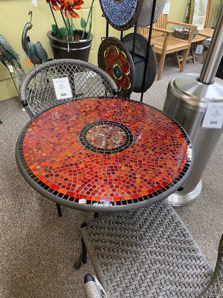 Quality Outdoor Living Made Easy. KNF Designs 30" Elements Ruby Glass Bistro Table at Jacobs Custom Living Spokane Valley WA, 99037. Give yourself permission to relax.