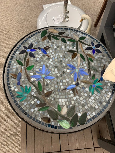 Quality Outdoor Living Made Easy. KNF Designs 24" Royal Hummingbird Mosaic Top Side Table at Jacobs Custom Living Spokane Valley WA, 99037. Give yourself permission to relax.