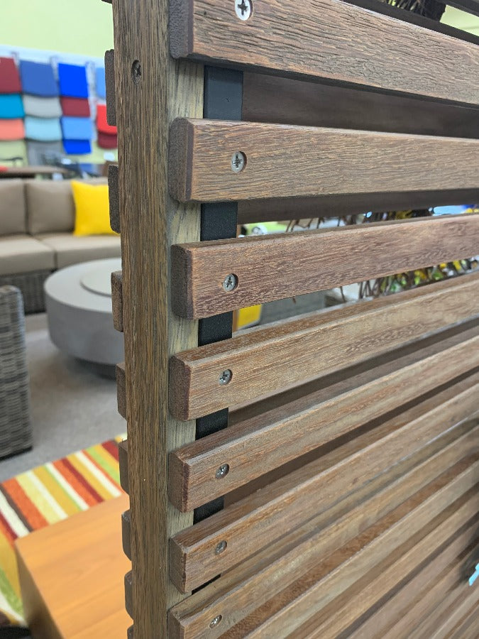 Kettler Java Teak Room Patio Divider Privacy at Jacobs Custom Living in Spokane Valley, WA. Shield your balcony, patio, or deck in panache with this splendid teak-crafted partition!