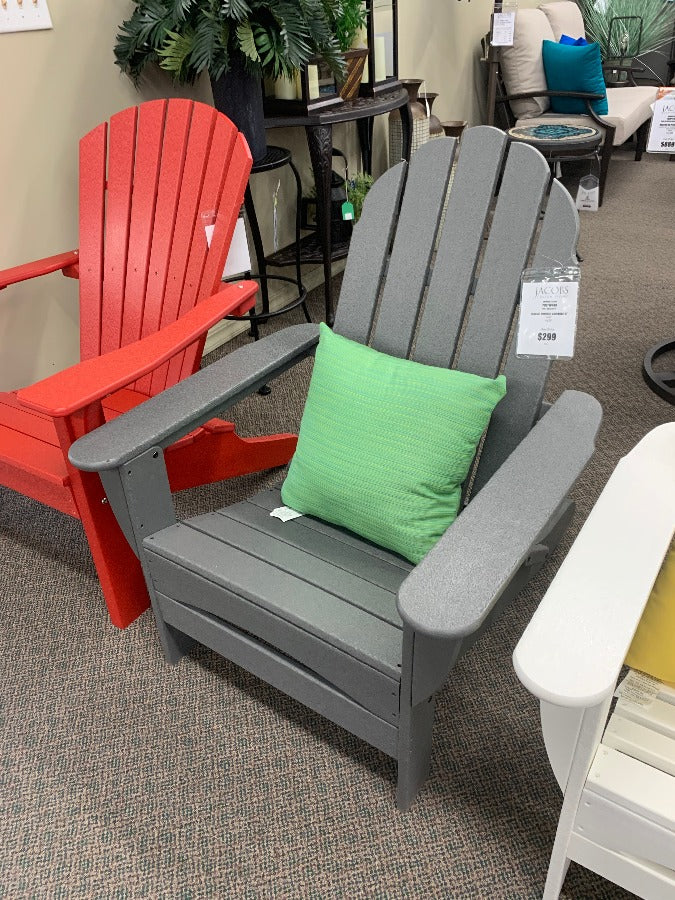 Polywood Classic Oversize Adirondack Chair. You have permission to relax with Sustainable outdoor living furniture from Jacobs Custom Living from Spokane, Wa.