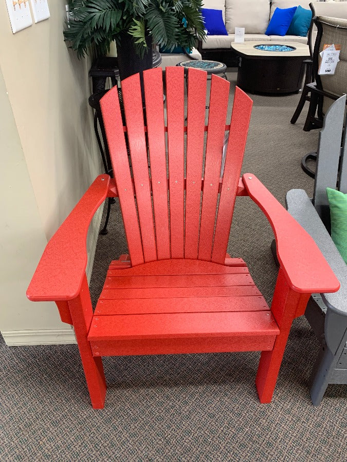 Seaside Casual Adirondack Shellback Chair. You have permission to relax with Sustainable outdoor living furniture from Jacobs Custom Living from Spokane, Wa.