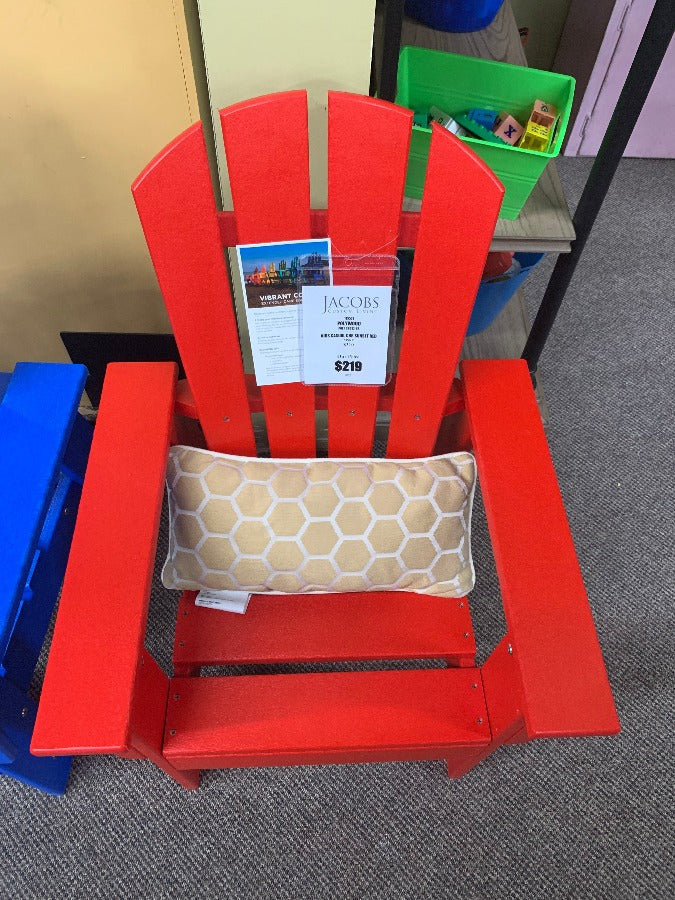 Polywood Kids Casual Adriondack Chair. You have permission to relax with Sustainable outdoor living furniture from Jacobs Custom Living from Spokane, Wa.
