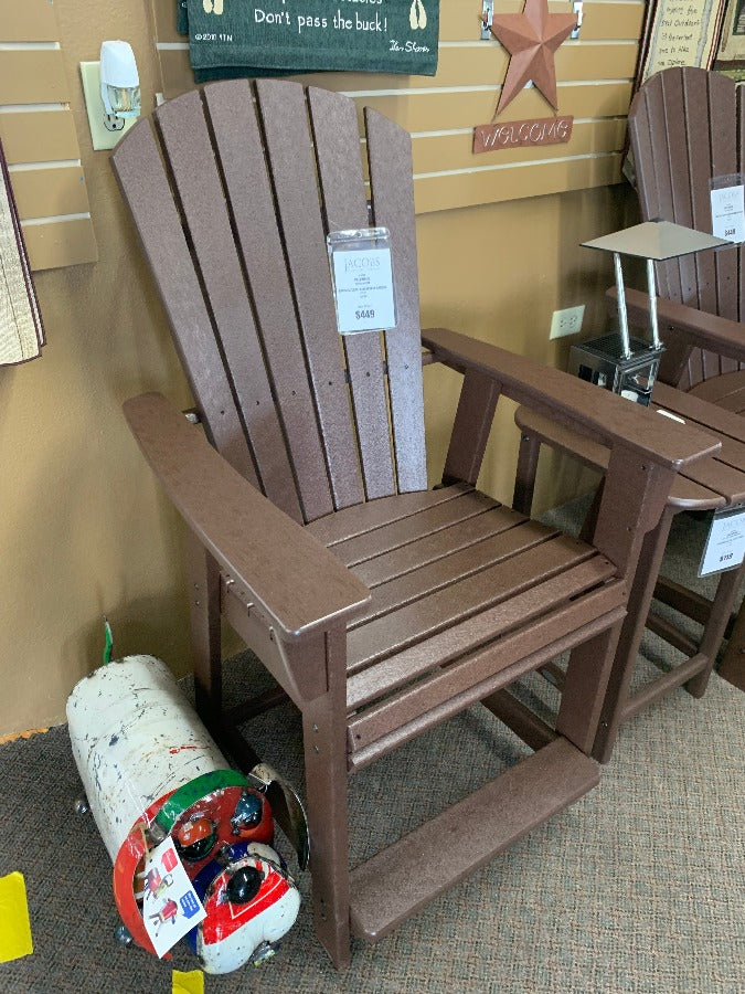 Polywood Nautical Curve Adirondack CNTR Chair. You have permission to relax with Sustainable outdoor living furniture from Jacobs Custom Living from Spokane, Wa.