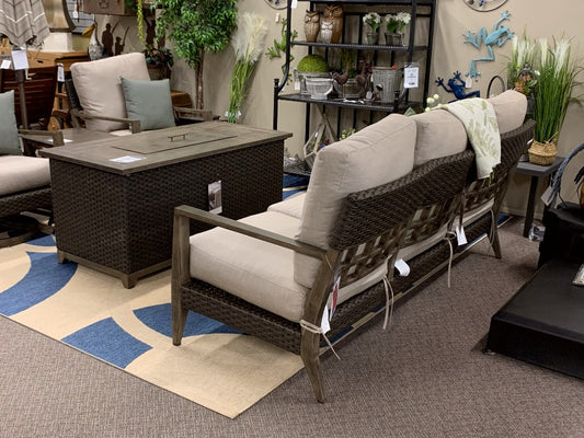 Alfresco Home Cedarbrook Deep Seating Sofa at Jacobs Custom Living Spokane Valley WA, 99037