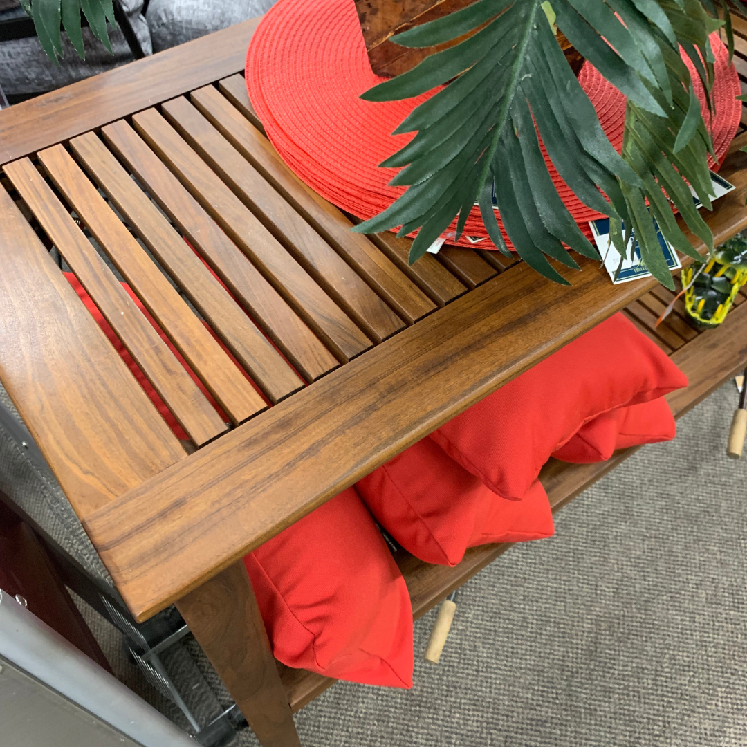 Shop Local Spokane Valley, WA for the best Outdoor Patio Opal Console Table from Jensen Leisure available at Jacobs Custom Living in Spokane Valley, WA 