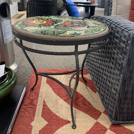 Quality Outdoor Living Made Easy. KNF Designs 24" Dahlia Mosaic Top Side Table at Jacobs Custom Living Spokane Valley WA, 99037. Give yourself permission to relax.