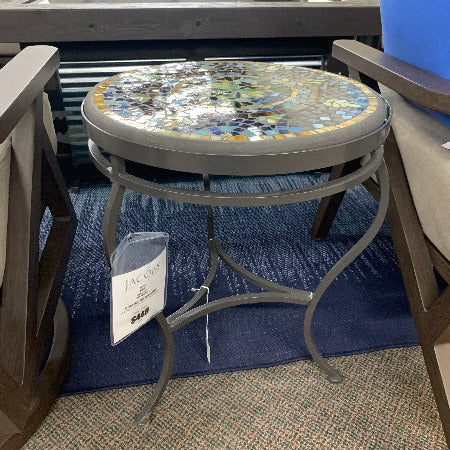 Quality Outdoor Living Made Easy. KNF Designs 18" Lake Como Mosaic Top Side Table at Jacobs Custom Living Spokane Valley WA, 99037. Give yourself permission to relax.