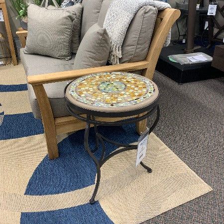 Quality Outdoor Living Made Easy. KNF Designs 18" Malibu Mosaic Top Side Table at Jacobs Custom Living Spokane Valley WA, 99037. Give yourself permission to relax.