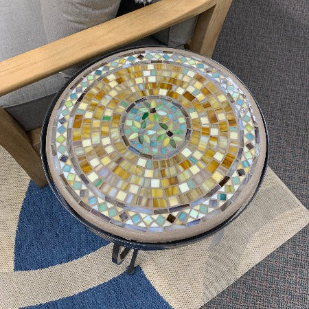 Quality Outdoor Living Made Easy. KNF Designs 18" Malibu Mosaic Top Side Table at Jacobs Custom Living Spokane Valley WA, 99037. Give yourself permission to relax.