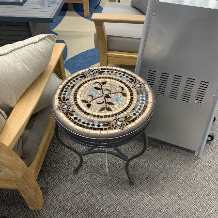 Quality Outdoor Living Made Easy. KNF Designs 18" Provence Mosaic Top Side Table at Jacobs Custom Living Spokane Valley WA, 99037. Give yourself permission to relax.