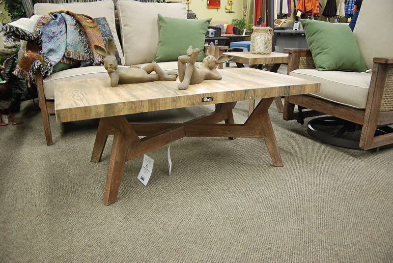 Kingston Nantucket Outdoor Patio Eucalyptus Coffee Table