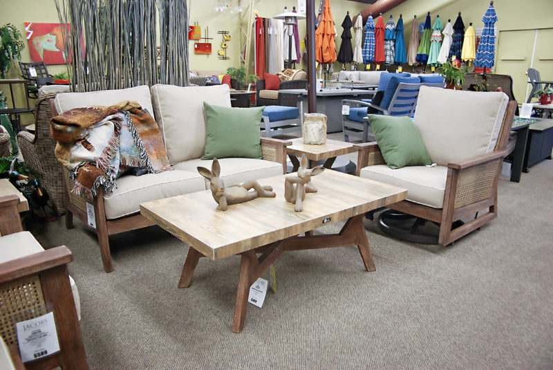Kingston Nantucket Outdoor Patio Eucalyptus Coffee Table