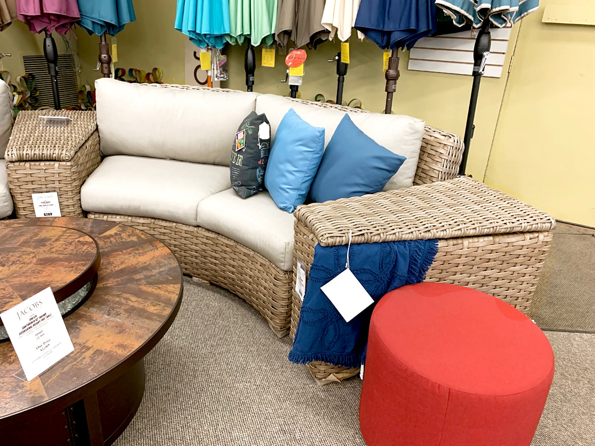 Leisure Garden Sunset Curved Outdoor Patio Sectional