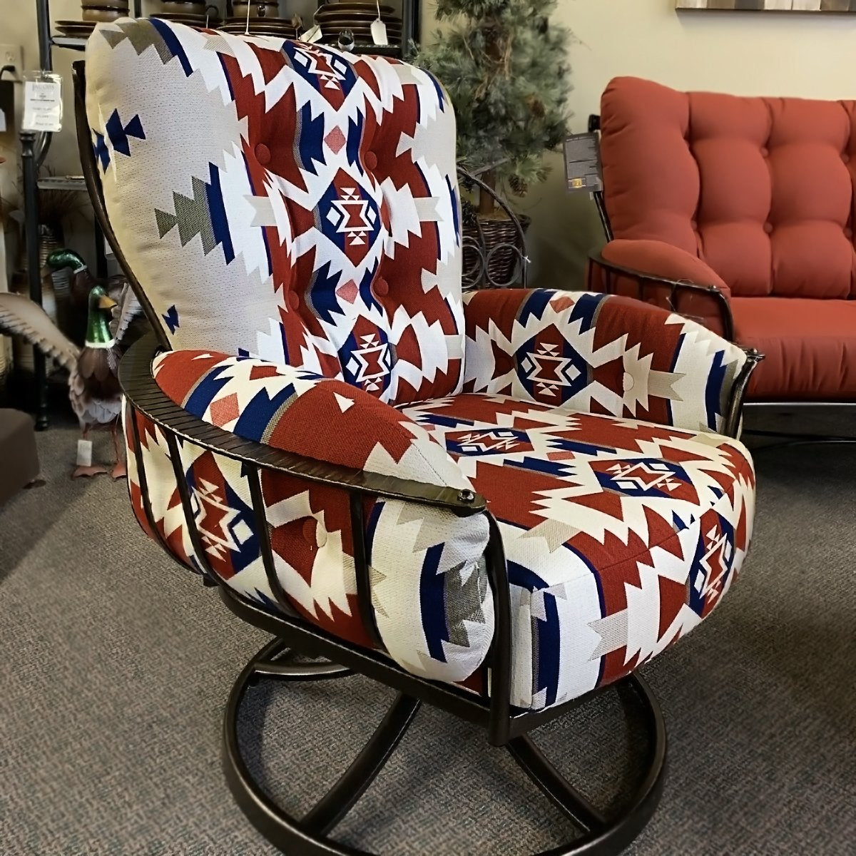 Pendleton Mini Monterra Swivel Lounge Patio Arm Chair at Jacobs Custom Living | Spokane Wa