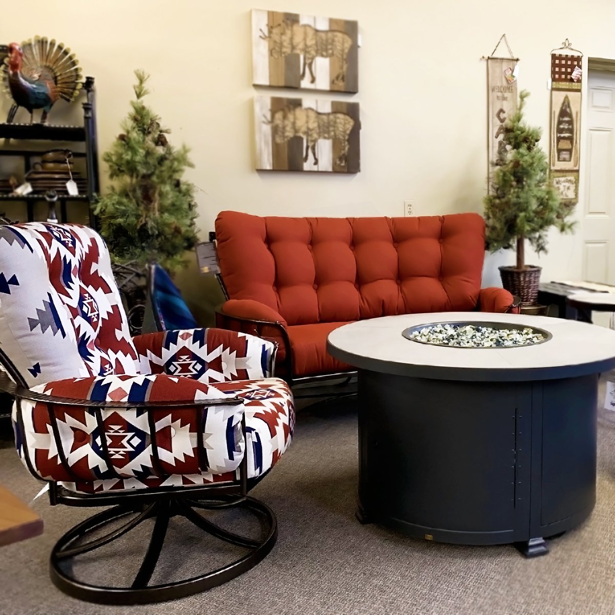 Pendleton Mini Monterra Swivel Lounge Patio Arm Chair at Jacobs Custom Living | Spokane Wa