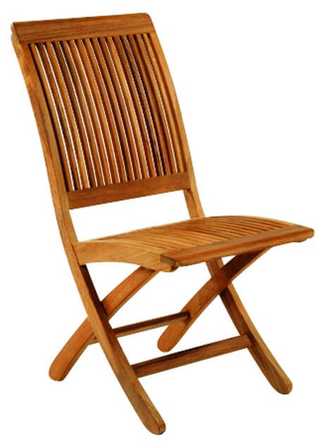 Monterey Outdoor Patio Folding Side Chair | Jacobs Custom Living