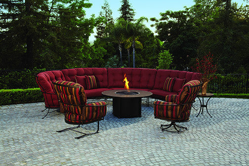 O.W. Lee Monterra Outdoor Patio Ottoman is available at Jacobs Custom Living.