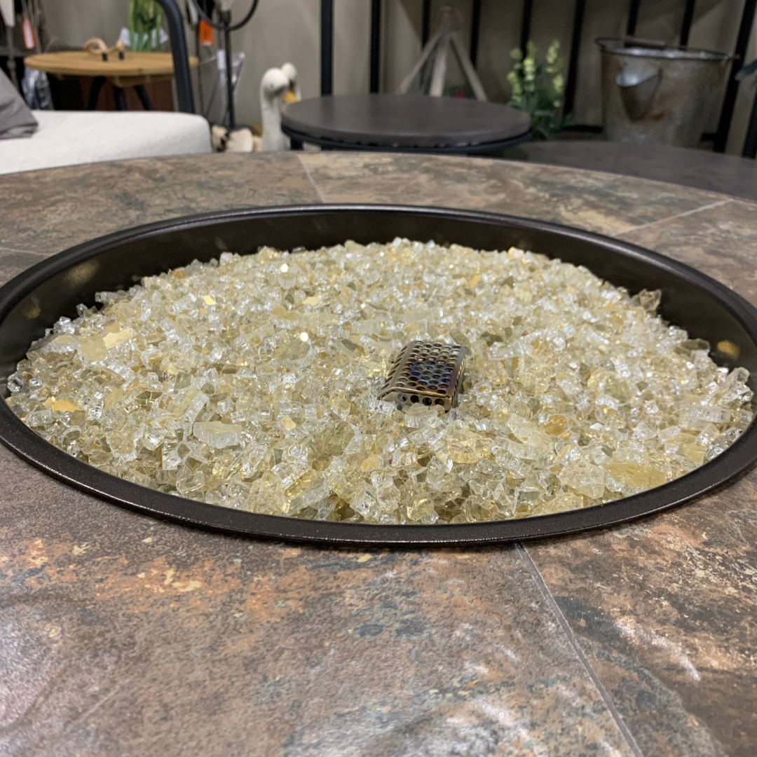 OW Lee 36" Round Occasional Fire Pit Table