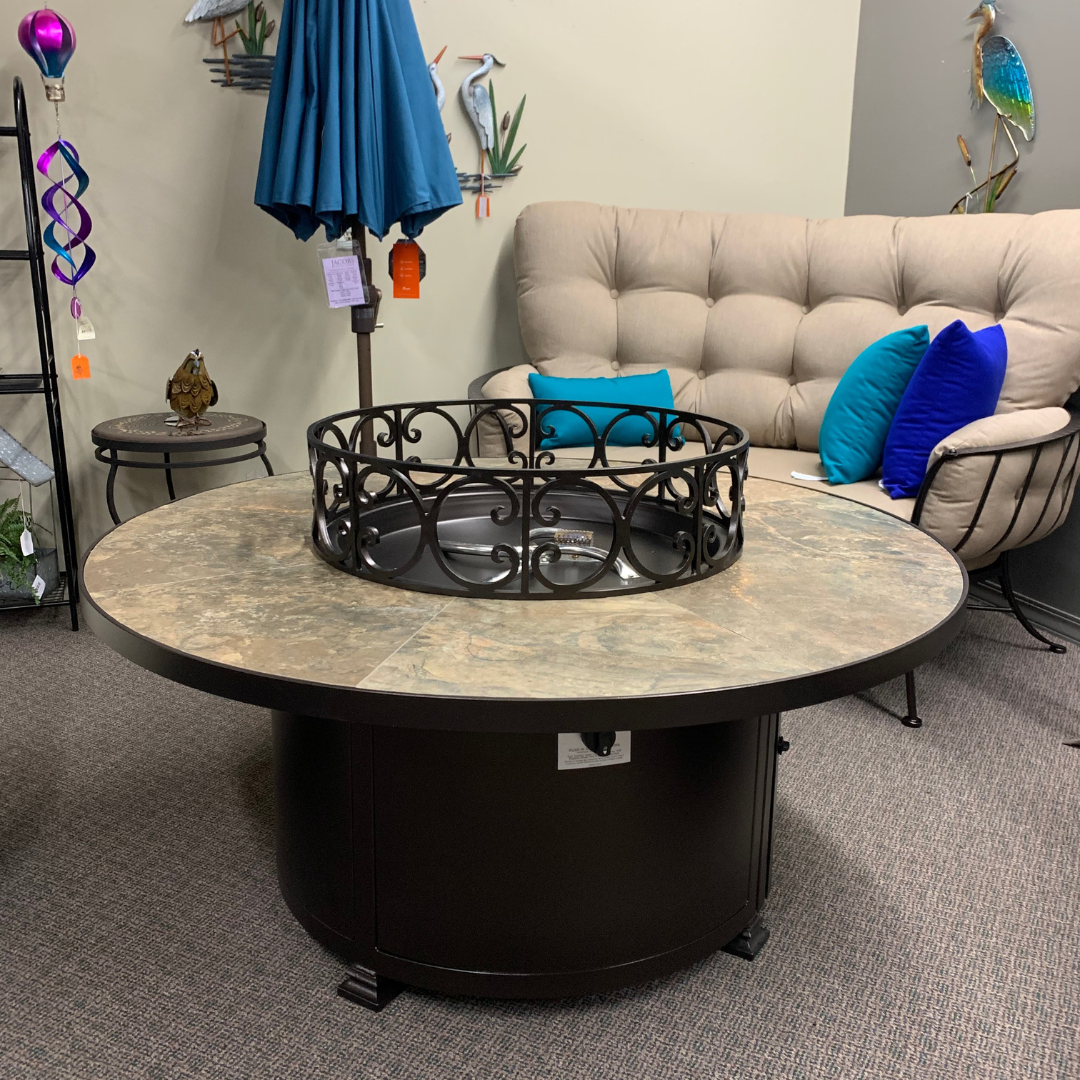 OW Lee Monterra Patio Crescent Love Seat | Jacobs Custom Living