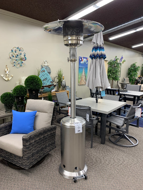 Paca Steel Propane Heater Stainless Steel is available at Jacobs Custom Living in Spokane Wa