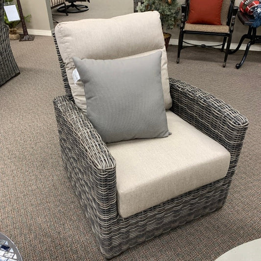 Patio Renaissance Eureka Outdoor Patio Resin Wicker Club Chair 