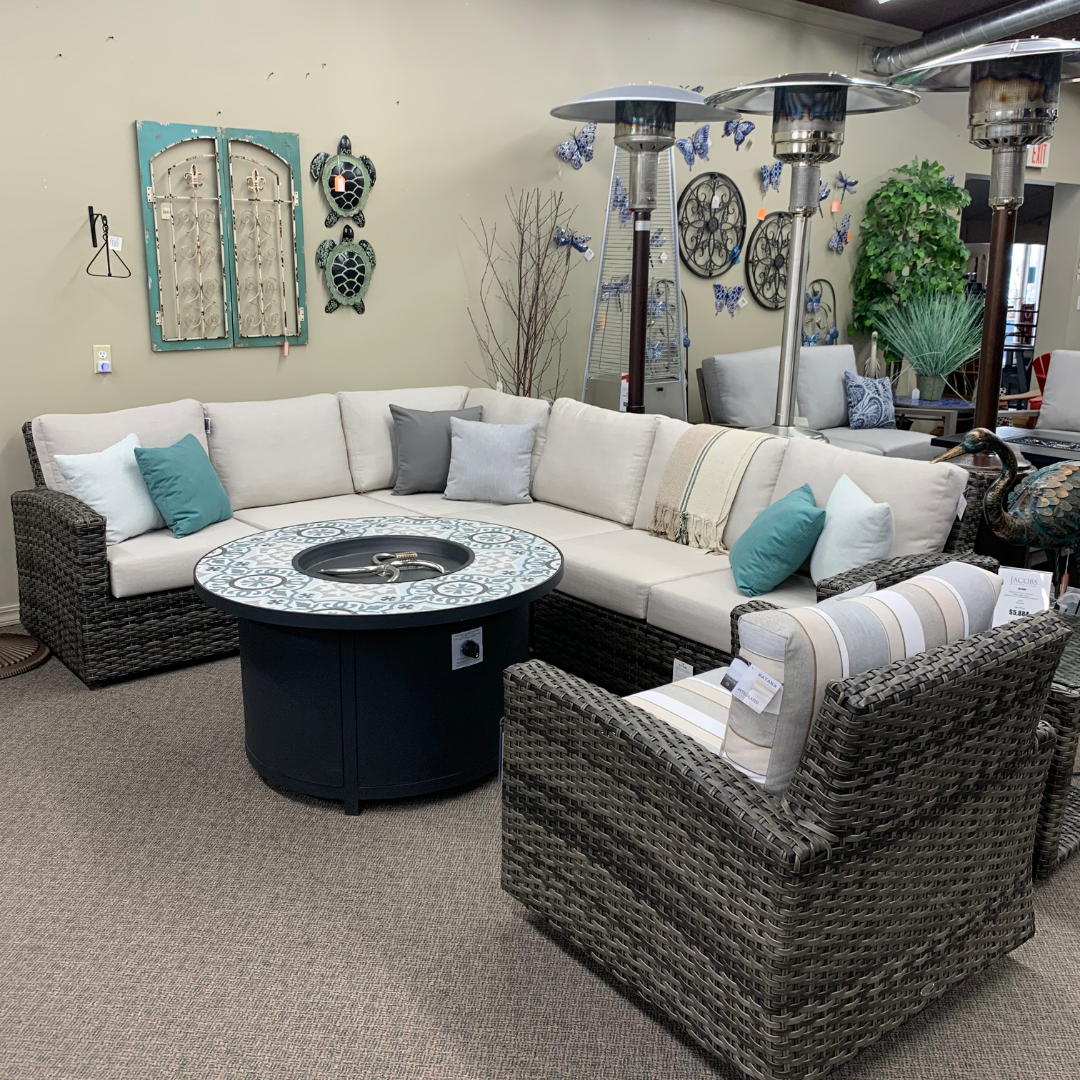 Ratana Portfino Deep Seating Swivel Glider | Jacobs Custom Living